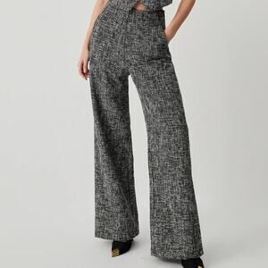 Commense Old Money Tweed Straight Leg Pants XL NWT